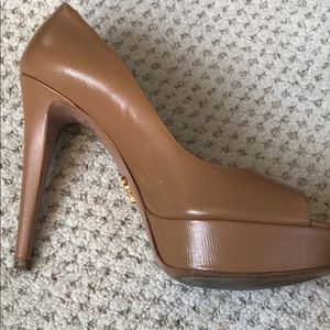 Prada Tan High Heels